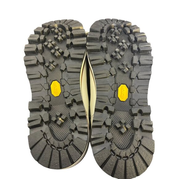 Mon Piz Ankle Boots White Leather Upper Lace-Up Size 7 - Picture 9 of 10